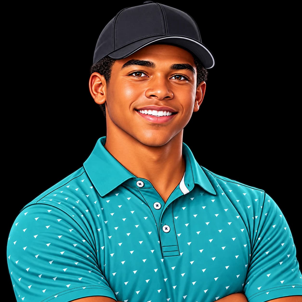 Illustrated golfer used in an example GolfClub IQ feedback story