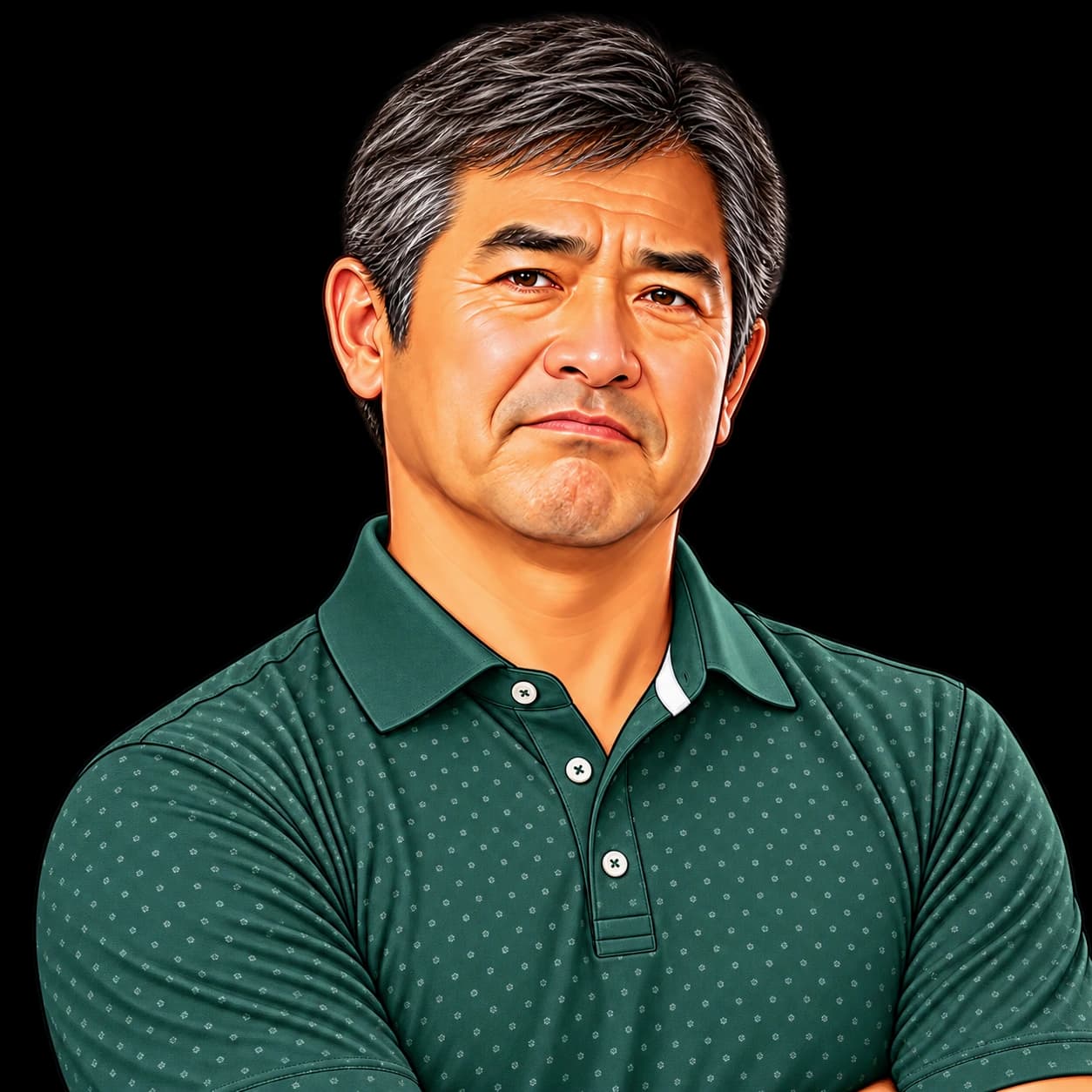 Illustrated golfer used in an example GolfClub IQ feedback story